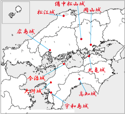 中国・四国地図